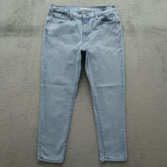 Levi's Jeans Women's Size 31 Blue Mid-Rise Boyfriend Denim Pants 26" Inseam - Picture 1 of 15